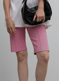 ストレッチリブハーフパンツ