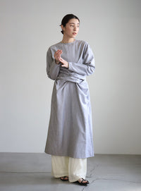ウエストクロスストライプワンピース【SALE】