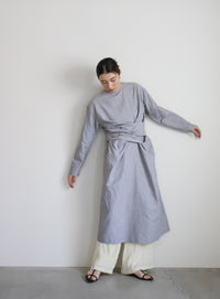 ウエストクロスストライプワンピース【SALE】