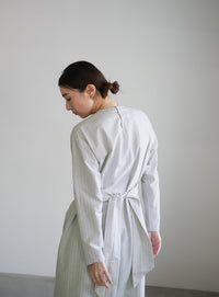 ウエストクロスストライプワンピース【SALE】