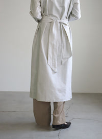 ウエストクロスストライプワンピース【SALE】