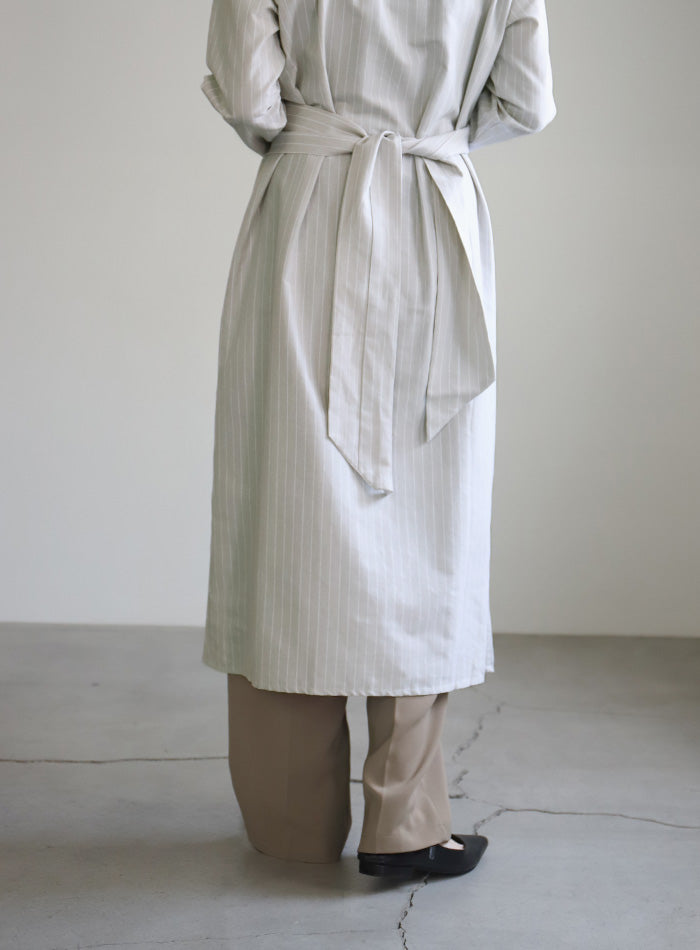 ウエストクロスストライプワンピース【SALE】