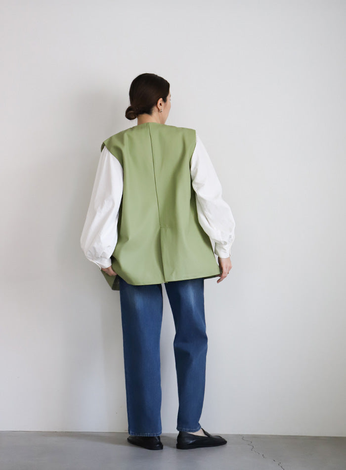 フェイクレザーベスト – SELECT MOCA