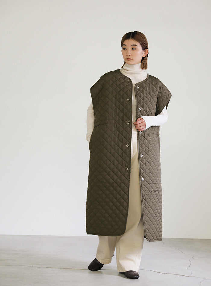 キルティングロングベスト – SELECT MOCA