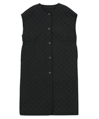 キルティングロングベスト【SALE】