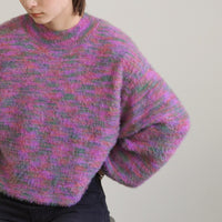 ミックスシャギーショートニット【SALE】