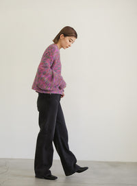 ミックスシャギーショートニット【SALE】