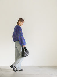 ミックスシャギーショートニット【SALE】