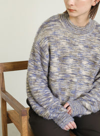 ミックスシャギーショートニット【SALE】