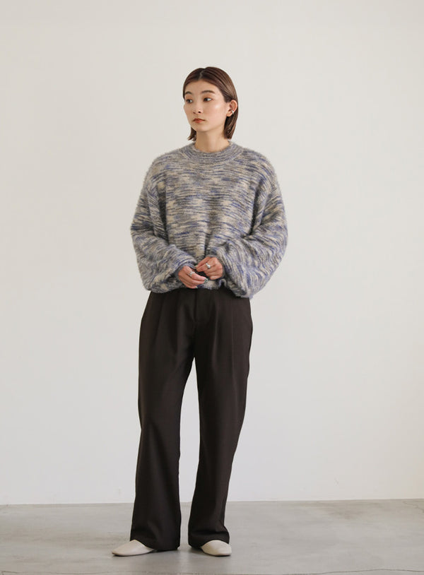 ミックスシャギーショートニット【SALE】