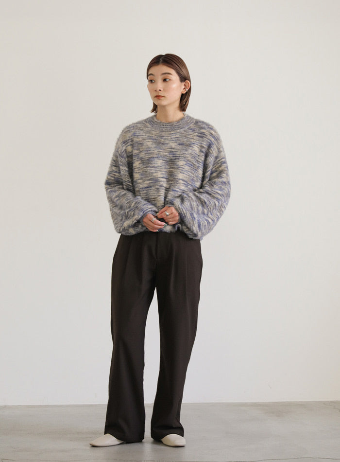 ミックスシャギーショートニット【SALE】