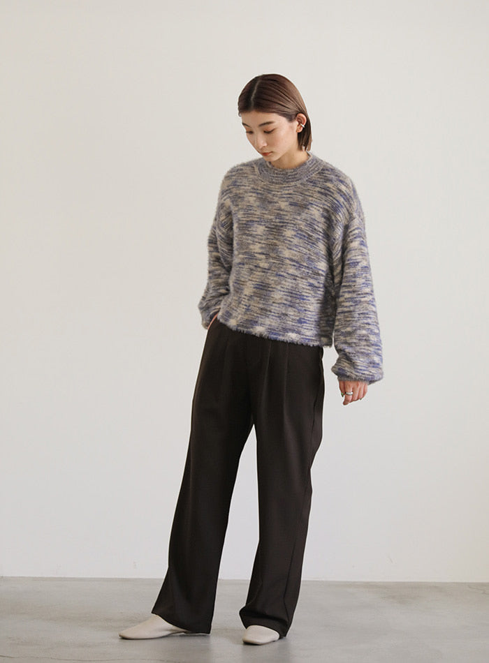 ミックスシャギーショートニット【SALE】