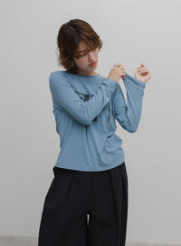 グラフィックプリントロングTシャツ