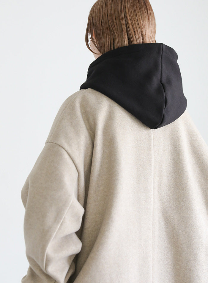 裏起毛ドルマンビッグシルエットパーカー【official限定】【SALE】