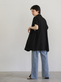 フレンチスリーブテーラードジャケット【SALE】