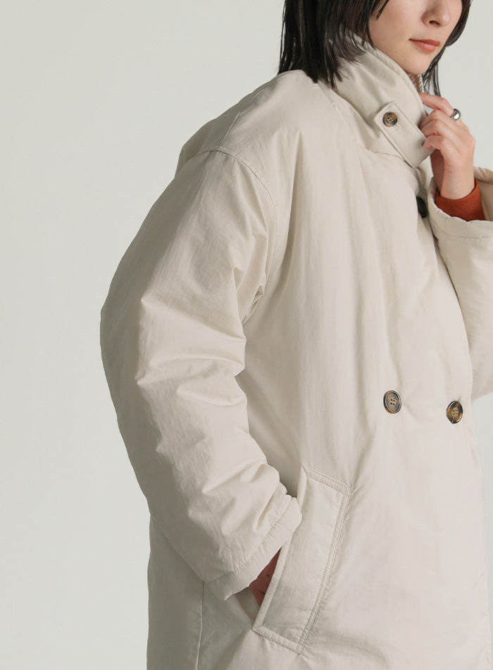 スタンドカラー中綿ロングコート – SELECT MOCA