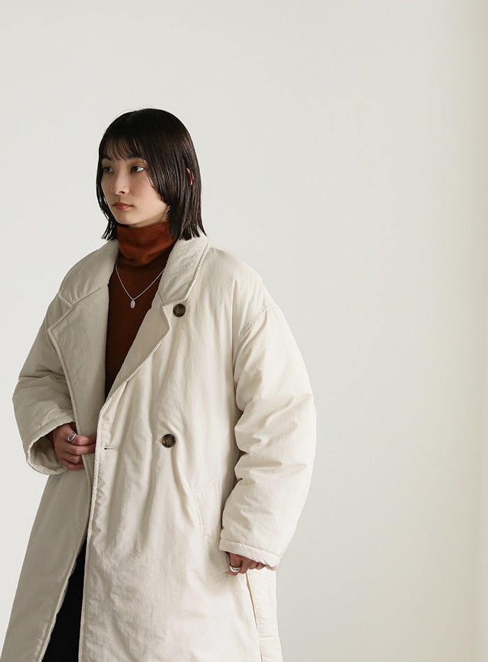 スタンドカラー中綿ロングコート – SELECT MOCA