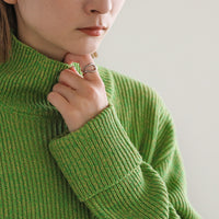 ボトルネックミックスニット【SALE】