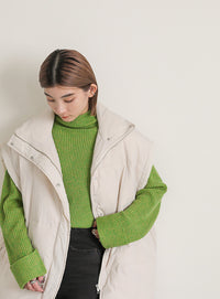 ボトルネックミックスニット【SALE】