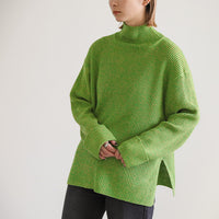 ボトルネックミックスニット【SALE】