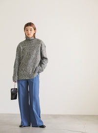 ボトルネックミックスニット【SALE】
