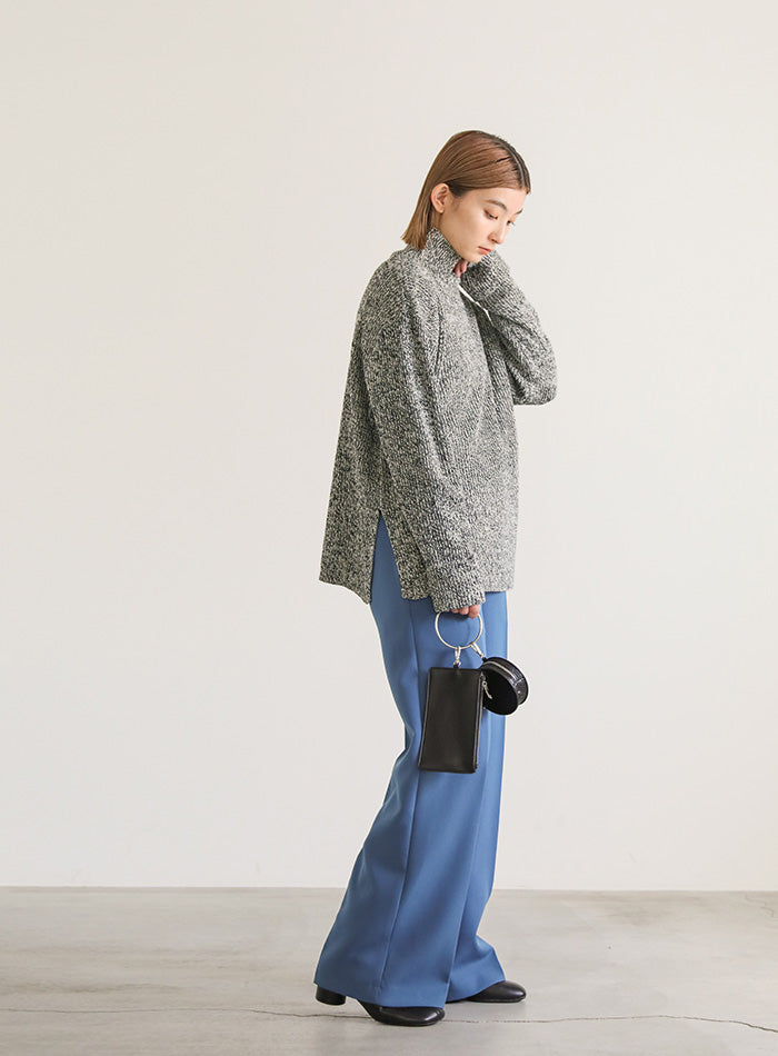 ボトルネックミックスニット【SALE】
