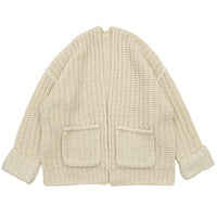 ローゲージ編みニットカーディガン【SALE】