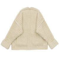 ローゲージ編みニットカーディガン【SALE】