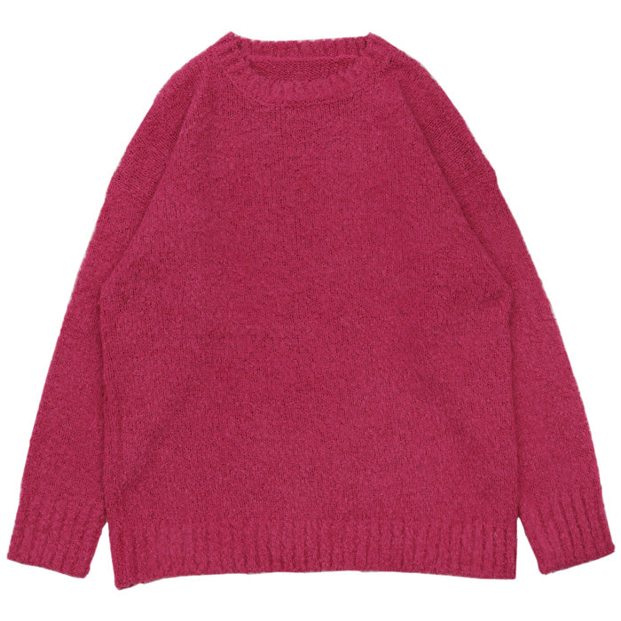 クルーネックブークレーニット【SALE】