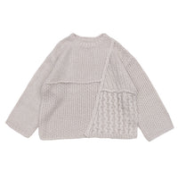 パッチワークデザインシャギーニット【SALE】