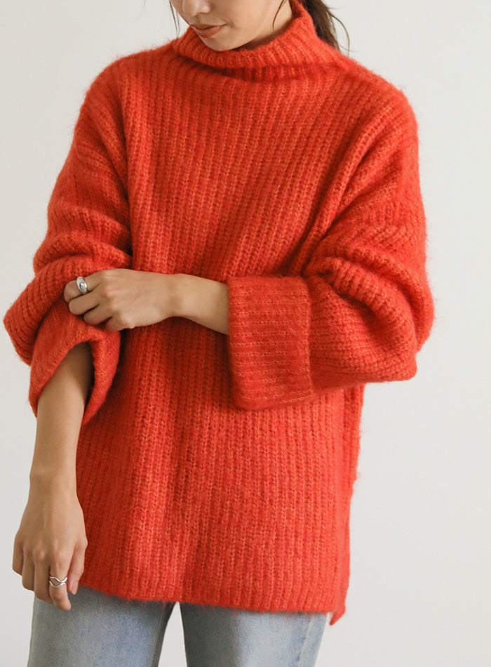 ボトルネックシャギーニット【SALE】