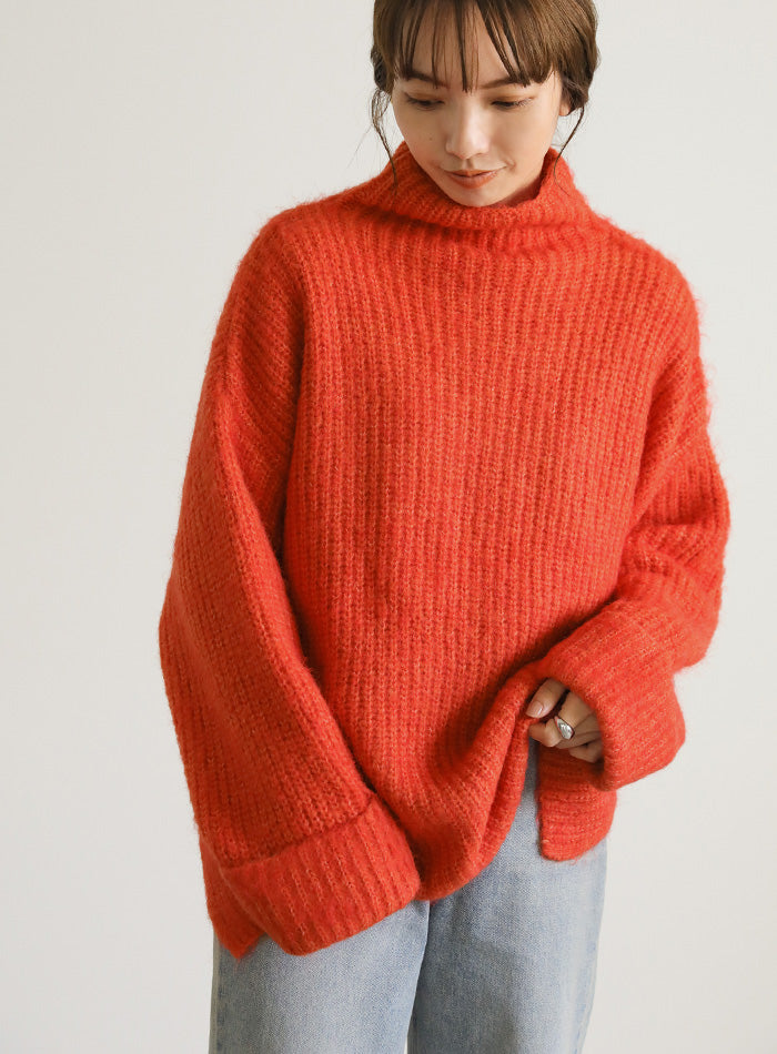 ボトルネックシャギーニット【SALE】