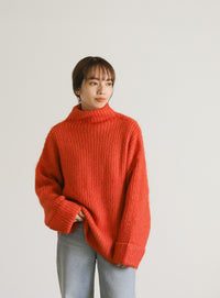 ボトルネックシャギーニット【SALE】