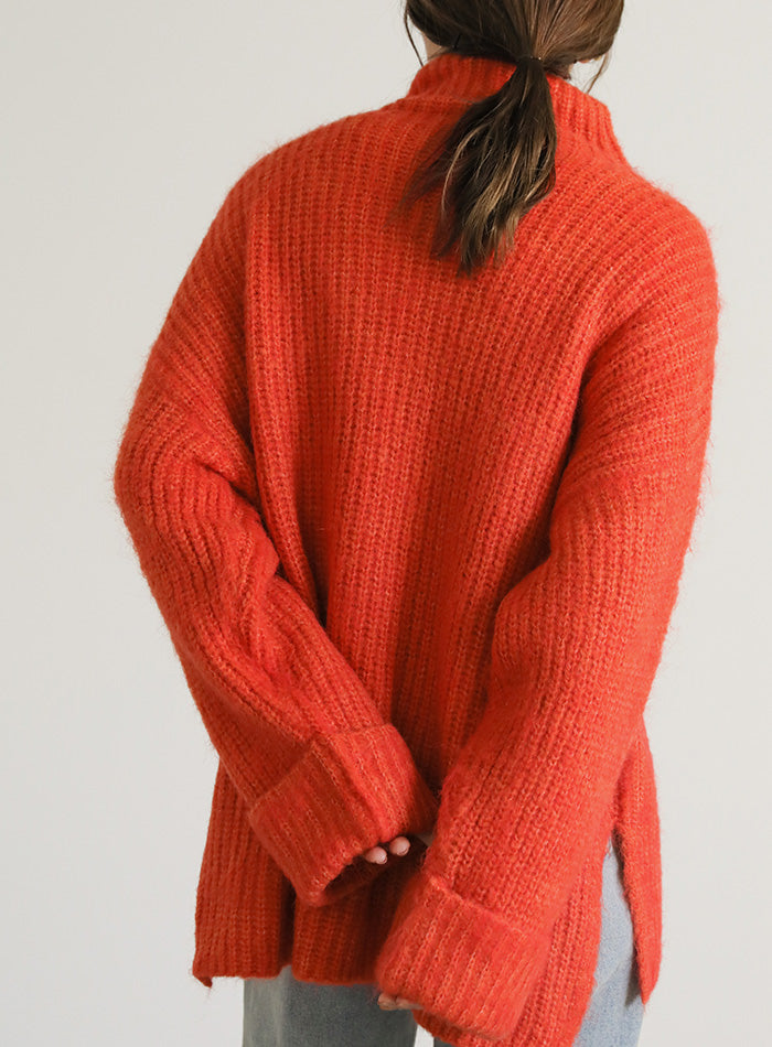 ボトルネックシャギーニット【SALE】