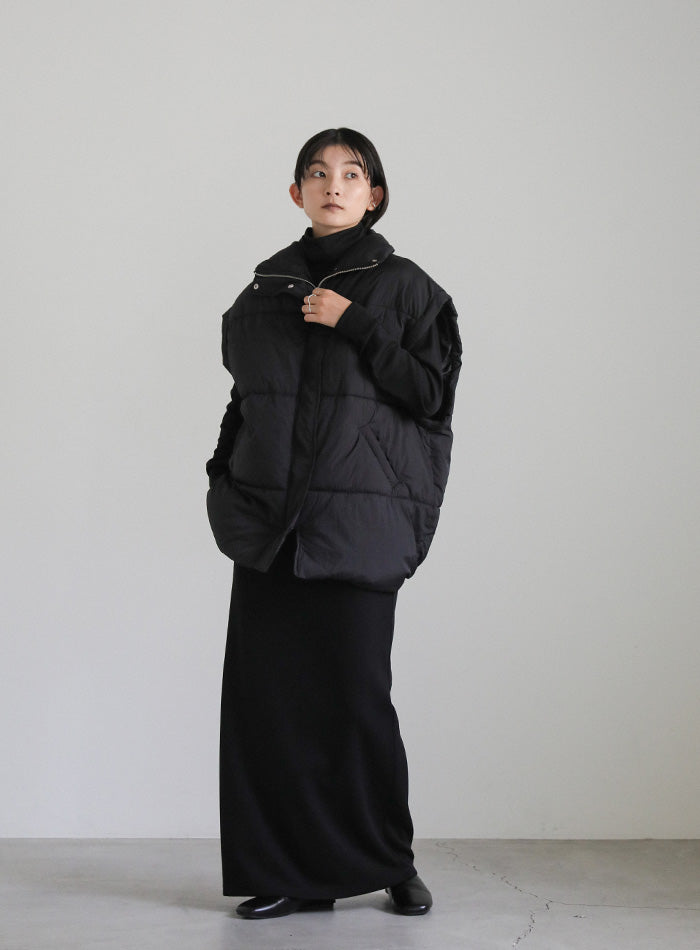 selectMOCAbyson♡中綿スタンドカラーオーバーベスト オーバーサイズスタンドカラーキルティングベスト – SELECT MOCA