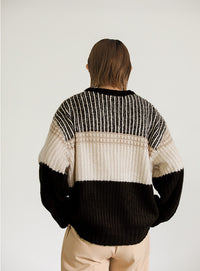 ブロックカラー配色ニット【SALE】