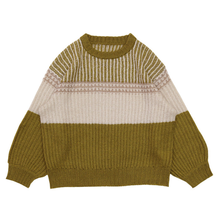 ブロックカラー配色ニット【SALE】
