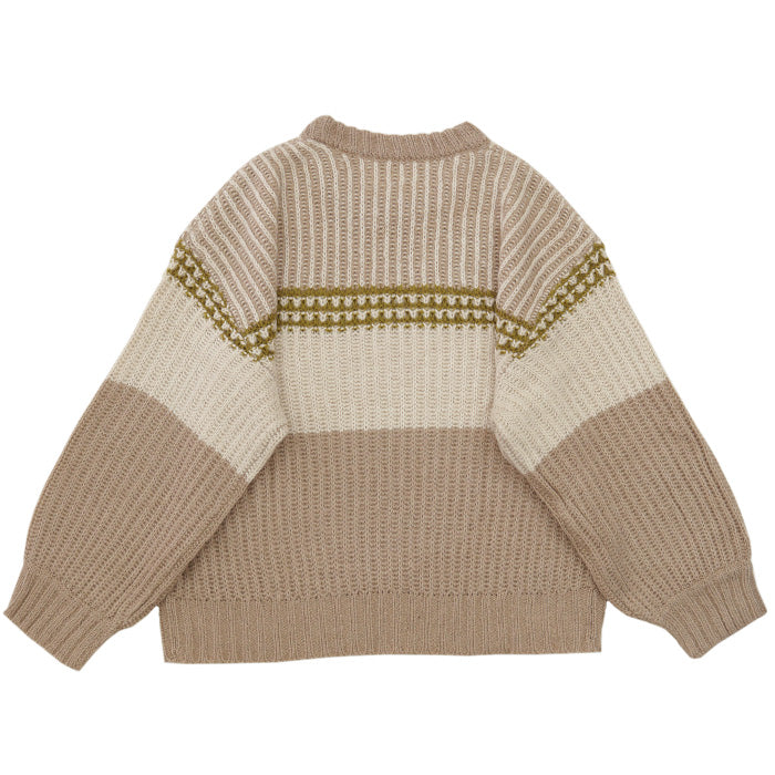 ブロックカラー配色ニット【SALE】