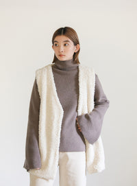 アルパカタッチフレアスリーブタートルニット【SALE】