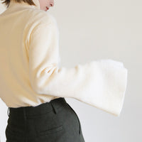 アルパカタッチフレアスリーブタートルニット【SALE】