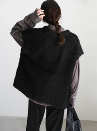 ループ編みニットベスト