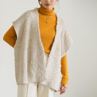 ループ編みニットベスト【SALE】