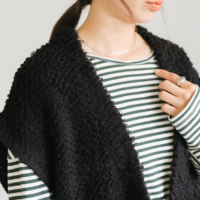 ループ編みニットベスト【SALE】