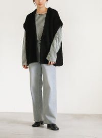 ループ編みニットベスト【SALE】