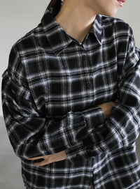 リムーバブルスリーブチェックシャツ