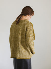袖ラインクルーネックニット【SALE】