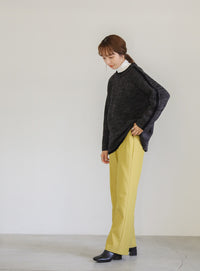 袖ラインクルーネックニット【SALE】