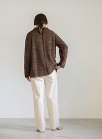 袖ラインクルーネックニット【SALE】