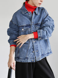 【サイズ展開あり】ビッグシルエットデニムジャケット
