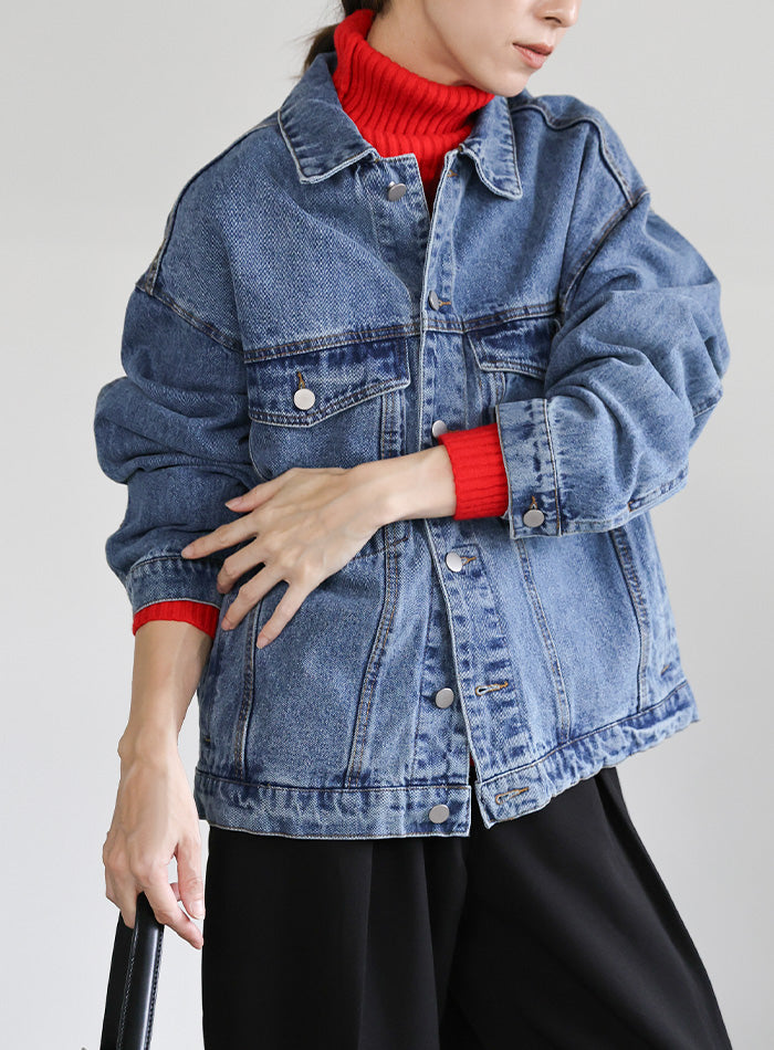 【サイズ展開あり】ビッグシルエットデニムジャケット